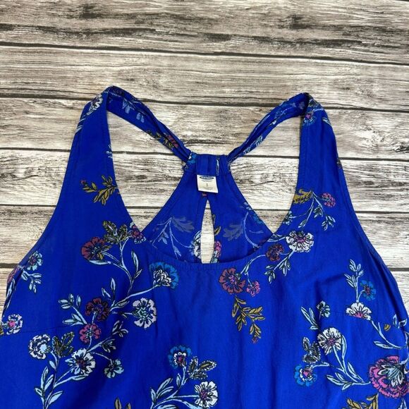 Old Navy Women's Floral Racerback Shift Dress S SM Small TALL ST Blue White Pink - Picture 5 of 11